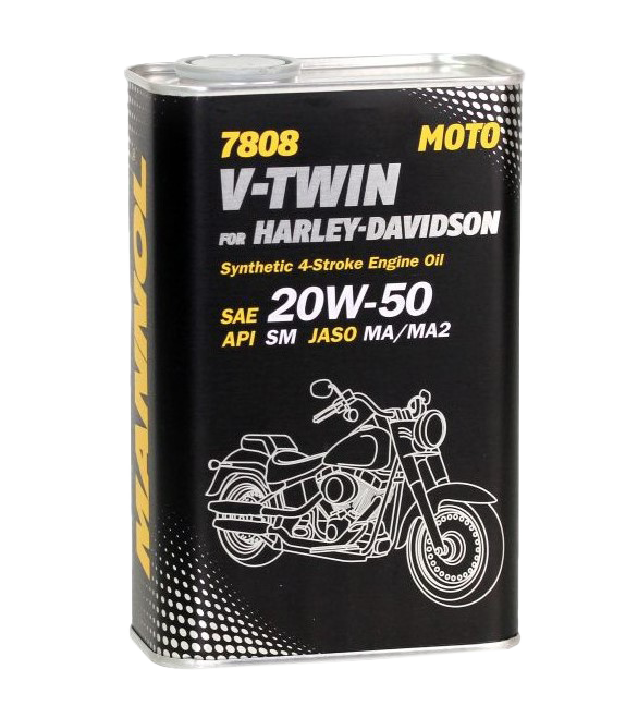 Моторное масло Mannol 4-T for Harley Davidson 20W50, 1л (Mannol: MN7808-1ME)